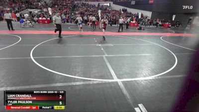 125 lbs Quarterfinal - Liam Crandall, Evansville Wrestling Club vs Tyler Paulson, LAW