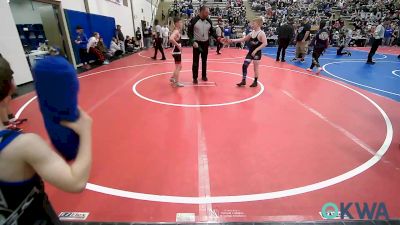 100 lbs Quarterfinal - Mikey Torrone, Vinita Kids Wrestling vs Gage Pope, Verdigris Youth Wrestling