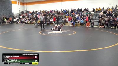 100 lbs Semifinal - Charlie Foster, Wrath vs Wyatt Iburg, Big Game Wrestling Club