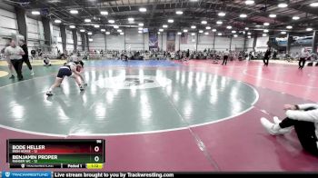 96 lbs Rd# 3 12:00pm Friday - Benjamin Proper, Ranger WC vs Bode Heller, Iron Horse