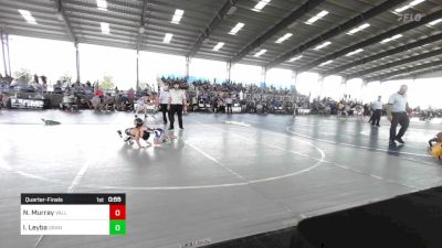 43 lbs Quarterfinal - Nolan Murray, Valley Bad Boys vs Isaiah Leyba, Grant County Elite