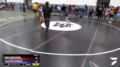 65 lbs Rr1 - Leah Marchione, Pioneer Grappling Academy vs Mckenzie Kuebler, Soldotna Whalers Wrestling Club