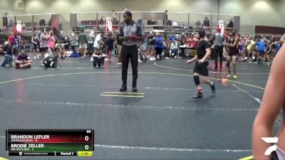 85 lbs Finals (8 Team) - Brandon Lefler, Untouchables vs Brodie Zeller, MO Outlaws