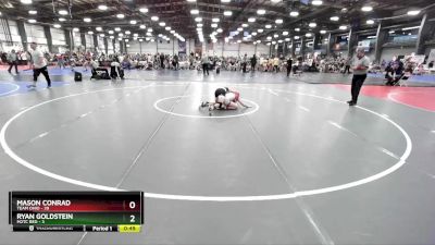 115 lbs Rd# 2 10:30am Friday - Mason Conrad, Team Ohio vs Ryan Goldstein, M2TC Red