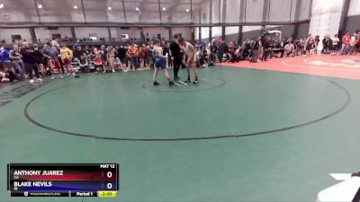 120 lbs Cons. Round 2 - Anthony Juarez, CA vs Blake Nevils, ID