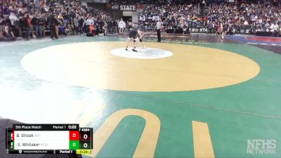 4A 138 lbs 5th Place Match - Emmett Whitaker, Mt. Si vs Braden Shook, South Kitsap