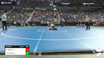 182 lbs Semifinal - Bray Emerine, Floyd Central vs Caden Brewer, Brownsburg