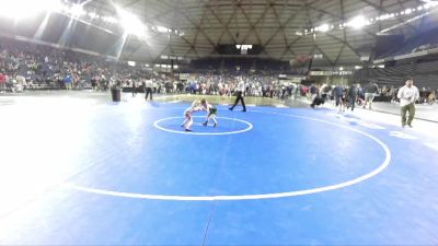 43 lbs Quarterfinal - Leif Mills, White River Hornets Wrestling Club vs Chase Motzkus, South West Washington Wrestling Club