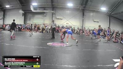 75 lbs Cons. Semi - Elijah Bloodworth, The Storm Wrestling Center vs Eli Byczek, Compound Wrestling Club, Woodw