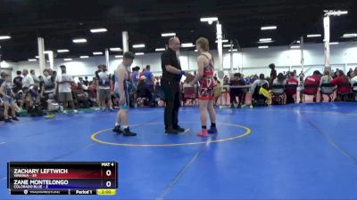 187 lbs Placement Matches (16 Team) - Zachary Leftwich, Virginia vs Zane Montelongo, Colorado Blue