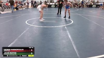 125 lbs Cons. Round 4 - Jacob Rozycki, Michigan Grappler RTC vs George Marinopoulos, Region WA