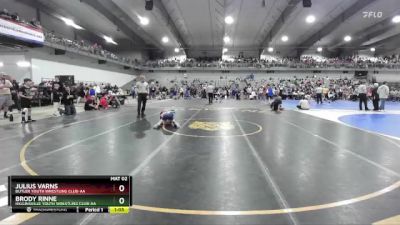 65 lbs Champ. Round 2 - Julius Varns, Butler Youth Wrestling Club-AA vs Brody Rinne, Higginsville Youth Wrestling Club-AA