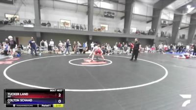 175 lbs Cons. Round 4 - Tucker Land, WA vs Colton Schaad, CA