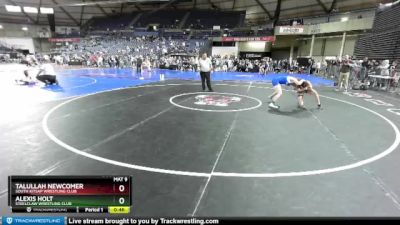 127 lbs Cons. Semi - Talullah Newcomer, South Kitsap Wrestling Club vs Alexis Holt, Steelclaw Wrestling Club