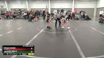 48 lbs Placement (4 Team) - Myles Maines, VA Elite vs Jackson Wells, Daytrip Orange
