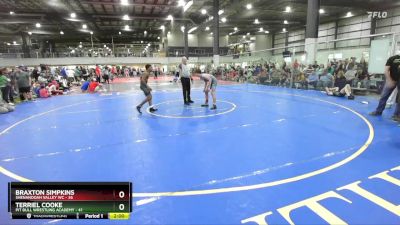 125 lbs Round 4 (6 Team) - Terriel Cooke, PIT BULL WRESTLING ACADEMY vs Braxton Simpkins, SHENANDOAH VALLEY WC