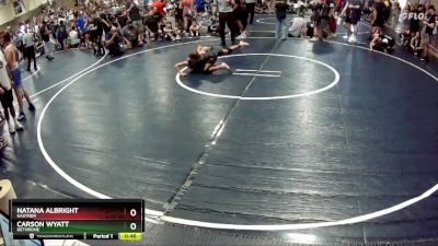 70 lbs Quarterfinal - Natana Albright, Kastner vs Carson Wyatt, Dethrone