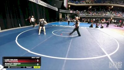 6A 175 lbs Cons. Round 2 - Rowley Rebtoy, Austin Vandegrift vs Luke Wilson, Fort Worth Paschal