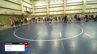 132 lbs Quarterfinal - Kyison Garcia, Sanderson Wrestling Academy vs Juan Cruz, Orem