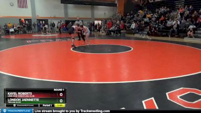 GJ-3 lbs Round 1 - Kayel Roberts, Linn-Mar Wrestling Club vs London Jaennette, Trojan Elite