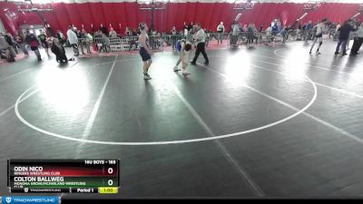 165 lbs Cons. Round 2 - Colton Ballweg, Monona Grove/McFarland Wrestling Club vs Odin Nico, Ringers Wrestling Club