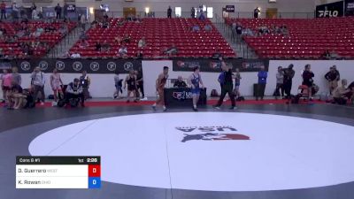 63 kg Cons 8 #1 - Dwayne Guerrero, West Coast Greco RTC vs Kyle Rowan, Ohio