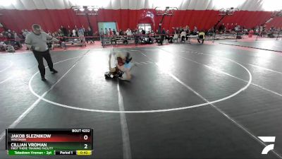 86 lbs 5th Place Match - Cillian Vroman, First There Training Facility vs Jakob Sleznikow, Wisconsin