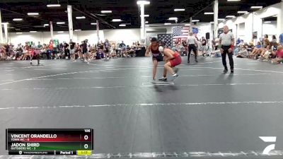 106 lbs Round 1 (4 Team) - Vincent Orandello, Town WC vs Jadon Shird, Outsiders WC