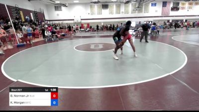 160 lbs Quarterfinal - Barry Norman Jr, Blairstown Wrestling Club vs Kobby Morgan, Brook RTC