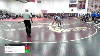 170 lbs Quarterfinal - Tyler Quinn, Portland vs Devon Powers, Waterford