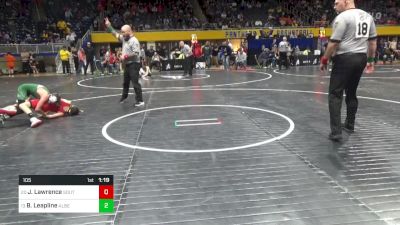 105 lbs Round Of 32 - Jacob Lawrence, South Eastern vs Brenan Leapline, Albert Gallatin