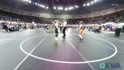 105 lbs Round Of 16 - Logan Addington, Roland Youth League Wrestling vs Emery Sewell, Jenks Trojan Wrestling Club