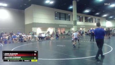 182 lbs Placement Matches (16 Team) - John Gleason, Brawlers Elite vs Brayden Emerine, Indiana Smackdown Gold