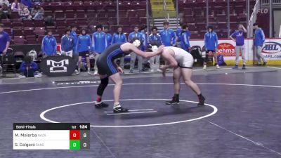 215 lbs Semifinal - Marco Malerba, Nazareth Area vs Geno Calgaro, Canon Mcmillan