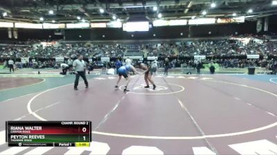 165 lbs Champ. Round 2 - Riana Walter, Canyon Ridge vs Peyton Reeves, Thunder Ridge