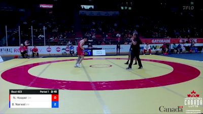 74kg Cons. Round 3 - Nicholas Hooper, Dinos WC vs Bobby Narwal, Brock WC