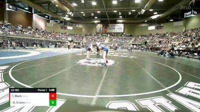 2A 165 lbs Quarterfinal - Brayden Evans, Beaver vs Taydan Mark, San Juan