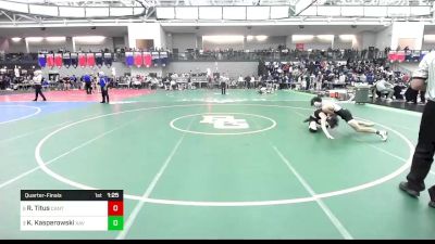 120 lbs Quarterfinal - Reese Titus, Canton vs Kevin Kasperowski, Xavier