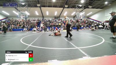 55 lbs Consi Of 8 #1 - Brody Harris, Barnsdall Youth Wrestling vs Legend Bigheart, Sperry Wrestling Club