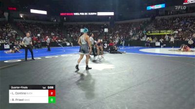 157 lbs Quarterfinal - Leo Contino, Buchanan vs Beau Priest, Bakersfield