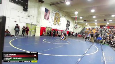 160 lbs Cons. Round 3 - Saul Lopez, Littlerock vs Paul Vargas, Don Lugo