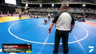 6A 113 lbs Quarterfinal - Evan Harrington, Humble Kingwood vs Andrew Huerta, Conroe Woodlands College Park