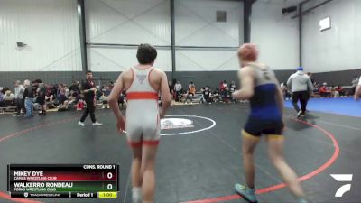 138 lbs Cons. Round 1 - Mikey Dye, Camas Wrestling Club vs Walkerro Rondeau, Forks Wrestling Club