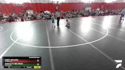 56 lbs Quarterfinal - Rodolfo Beltran, Wisconsin vs Cody Nelson, Minnesota