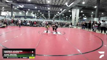 80 lbs 5th Place Match - Maverick Hoversten, Virginia Beach Fighthouse vs Kamia Walton, Heavy Hitting Hammers