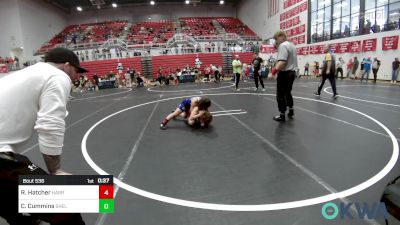 70 lbs Consolation - Ryder Hatcher, Harrah Little League Wrestling vs Cade Cummins, Shelton Wrestling Academy