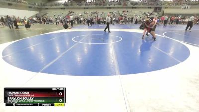 175 lbs Cons. Semi - Braylon Scully, Oak Grove Little League Wrestling Club-AAA vs Haiman Odah, Tiger Training Center-AA&nbsp;