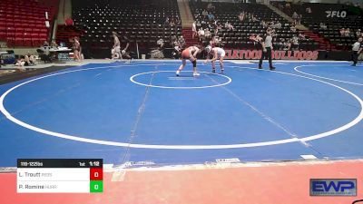 119-122 lbs Rr Rnd 2 - Launa Troutt, Redskins Wrestling Club vs Paizley Romine, HURRICANE WRESTLING ACADEMY