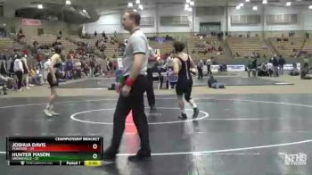 152 lbs Quarterfinals (8 Team) - Joshua Davis, Munford vs Hunter Mason, Greeneville