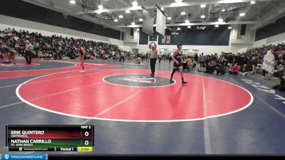 120 lbs Champ. Round 1 - Nathan Carrillo, St. John Bosco vs Erik Quintero, Centennial